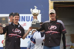 Hein and Germain with trophy