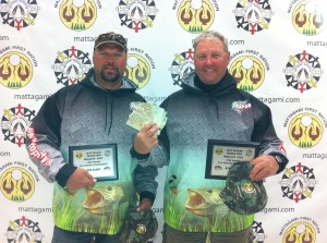Jason and Jim (right) Patry with their 5th place finish at the Mattagami First Nation Walleye Tournament