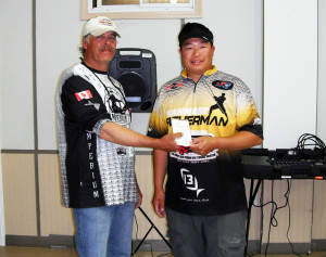 Andy and I with our 5th place finish at the 2014 Gogama Walleye Tournament.