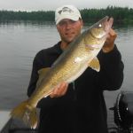 Henri with his 27 inch walleye!